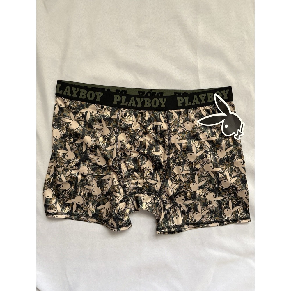 NEW PLAYBOY Boxers Playboy Boxer Briefs Mens XLarge Multicolor Playboy Bunny